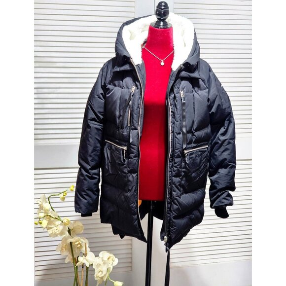 Orolay Women's Black Hooded Down Jacket With Fleece Lining Size Large 318 - Picture 4 of 16